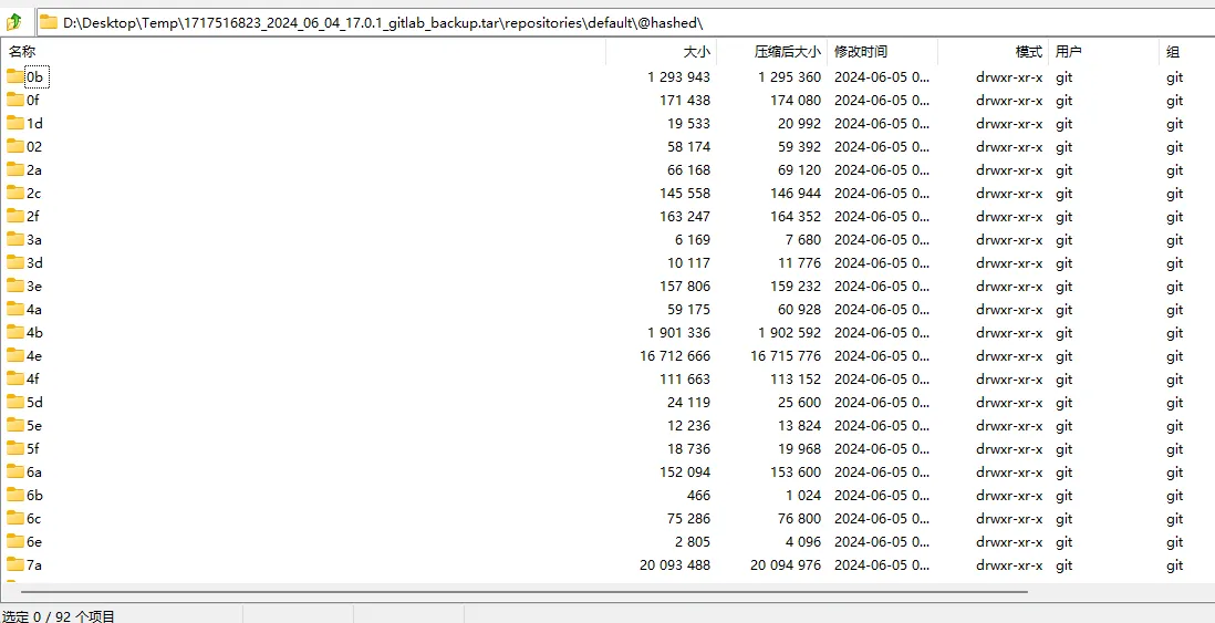 Hash 过的仓库路径